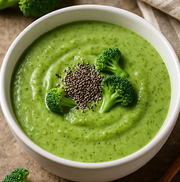 Creme de Brócolis com Chia